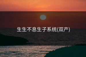 生生不息生子系统(双产)